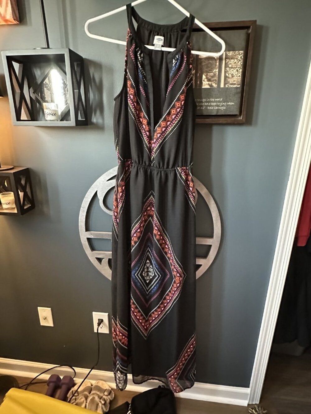Old Navy Size Small (S) Geometric Print Sleeveless Maxi Dress
